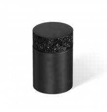 Decor Walther Rocks BMD1 Баночка универсальная 6.5x9.8см, с кристаллами Swarovski, настольная, цвет: черный матовый. 0933760