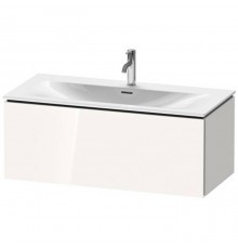 Duravit L-Cube База подвесная 102x48.1x40см с раковиной, 1 выдвижное отделение, цвет: глянцевый белый. 2344100000,  LC613802222
