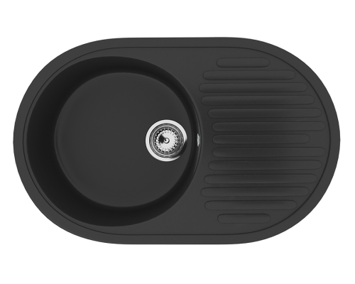 Мойка кухонная Ulgran U-107 -344 ультра-черная