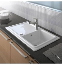 Duravit Cassia Кухонная мойка 86x51см., встраиваемая, цвет: белая. 7513860000