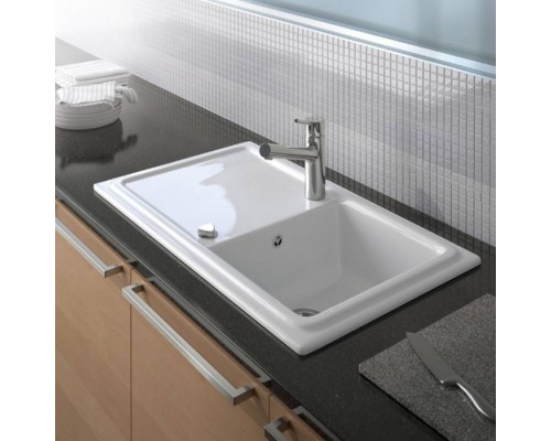 Duravit Cassia Кухонная мойка 86x51см., встраиваемая, цвет: белая. 7513860000