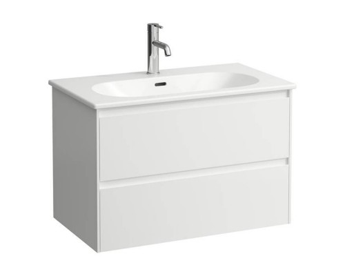 Laufen Lua База подвесная 80х45хh52см., с раковиной, с 1 отв., 2 ящика, цвет: белый матовый. 8.6008.7.260.104.1