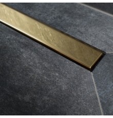Поддон душевой Peštan Confluo Board UNI 900 с лотком Frameless Line Gold 550 с позолоченной решёткой из нержавеющей стали. 40007821G