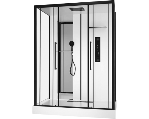 Душевая кабина Black White Galaxy G8030 850х1600х2170, с низким поддоном