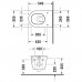 Duravit Darling New Унитаз 37x54см., подвесной, вертикальный выпуск, Durafix, цвет: белый. 2545090000