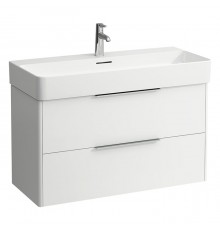 Laufen Base База с раковиной, 93х39х53см, подвесная, c 2 ящиками, покрытие LLC, цвет: белый глянцевый. 8.1028.7.000.104.1,  4.0241.2.110.261.1