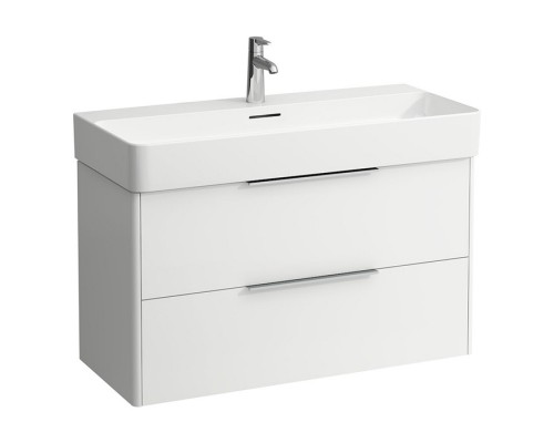 Laufen Base База с раковиной, 93х39х53см, подвесная, c 2 ящиками, покрытие LLC, цвет: белый глянцевый. 8.1028.7.000.104.1,  4.0241.2.110.261.1