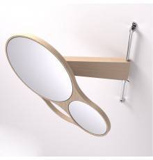 Agape Spin Двойное зеркало 47x44 см, цвет: натуральный дуб. ASPE013RT