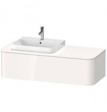 Duravit Happy D.2 Plus Тумба подвесная 130x48х35.4см, с раковиной и 1 ящиком, SX, цвет: белый глянцевый. 2318600000,  HP4932L2222,  HP031KL2222