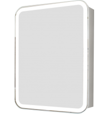 Зеркало-шкаф STWORKI Алта 60 с LED подсветкой и часами, с розеткой, левое