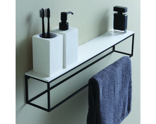 Bertocci Officina 02 Дозатор для жидкого мыла, настольный композит, цвет: белый матовый/черный матовый. 145 0748 0800