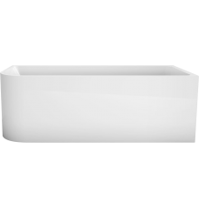 Асимметричная ванна акриловая BelBagno BB712-1500-730-R 150x75 см, белая, правая, с ножками, со сливом-переливом, с донным клапаном