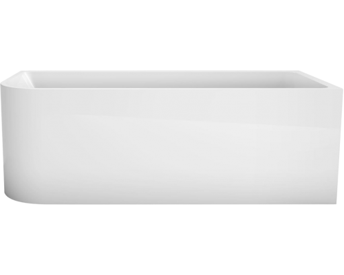 Асимметричная ванна акриловая BelBagno BB712-1500-730-R 150x75 см, белая, правая, с ножками, со сливом-переливом, с донным клапаном