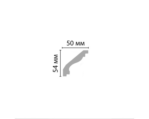 Плинтус потолочный гладкий DECOMASTER 96627F гибкий (54*50*2400мм) Плинтус потолочный гладкий DECOMASTER 96627F гибкий (54*50*2400мм)
