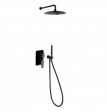 Душевой комплект Ramonsoler Alexia K3615021NM, черный, С ВНУТРЕННЕЙ ЧАСТЬЮ