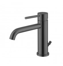 Newform X-STEEL 316 Смеситель для раковины на 1 отв.,  с донный клапаном, излив 14.5см., цвет: PVD Brushed gun metal. 69610X.59.064