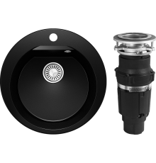 Комплект Мойка кухонная Polygran Atol 854802 космос + Измельчитель Bone Crusher BC 610-AS