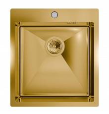 Мойка кухонная Floracio Steel F.4651.GD матовое золото