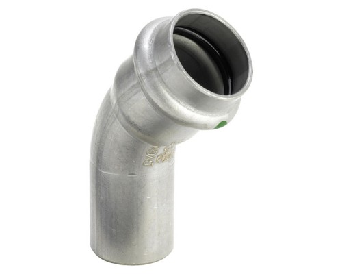 Угольник 45° Viega Sanpress Inox нержавеющая сталь 35 мм. 435424