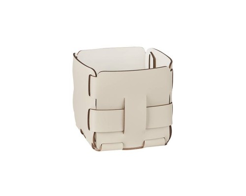 ADJ Корзинка Mini Bottega, 12x12xH13 см., цвет: панна котта/белый. 1013.16/10 ADJ Корзинка Mini Bottega, 12x12xH13 см., цвет: панна котта/белый. 1013.16/10