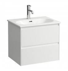 Laufen Lua База подвесная 60х45хh52см., с раковиной, с 1 отв., 2 ящика, цвет: белый матовый. 8.6008.3.260.104.1