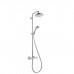 Hansgrohe Croma 220 Showerpipe Душевая стойка. состоит из: верхний душ, ручной душ, термостат для душа, штанга для душа, держатель для душа, цвет: хром. 27185000