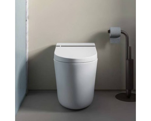 Artceram Hype Унитаз-биде 38х59см., напольный, безободковый, saniglaze, soft-close, с пультом управления, цвет: белый. KHYV002 01 00 Artceram Hype Унитаз-биде 38х59см., напольный, безободковый, saniglaze, soft-close, с пультом управления, цвет: белый. KHYV002 01 00
