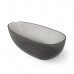 Dea Design Modern Ванна 180x90x57см., отдельностоящая, Glasstek, прозрачная смола, цвет: Smoky Black R4. DD8608 1800 R4