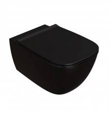 Globo Genesis Унитаз 55х36см., подвесной, безободковый, цвет: черный матовый. GNS02.AR
