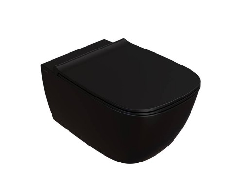 Globo Genesis Унитаз 55х36см., подвесной, безободковый, цвет: черный матовый. GNS02.AR Globo Genesis Унитаз 55х36см., подвесной, безободковый, цвет: черный матовый. GNS02.AR