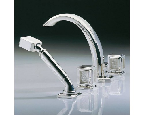 THG Metropolis cristal clair Смеситель для ванны, 4 отв., цвет: хром/прозрачный хрусталь. A2A-A02-112BG THG Metropolis cristal clair Смеситель для ванны, 4 отв., цвет: хром/прозрачный хрусталь. A2A-A02-112BG