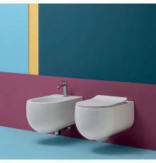 Kerasan Flo Биде подвесное 54х28,5см, с 1 отв., цвет: белый матовый. 312330