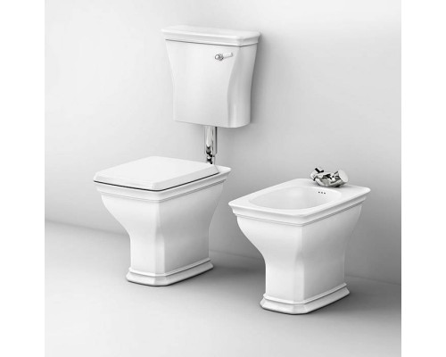 Artceram CIVITAS Унитаз 36х54см., со средним бачком и трубой хром, с механизмом с фронтальной ручкой, с сиденьем, микролифт, цвет: белый/хром. HEA013 71 , CIC007 01 00, CIV002 01 00 Artceram CIVITAS Унитаз 36х54см., со средним бачком и трубой хром, с механизмом с фронтальной ручкой, с сиденьем, микролифт, цвет: белый/хром. HEA013 71 , CIC007 01 00, CIV002 01 00