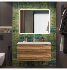 Мебель для ванной комнаты BelBagno Marino-cer-n 100 подвесная, rovere rustico