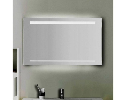 Burgbad Зеркало с подсветкой 90х64х2.5см , сенсорный выкл.с регулировкой силы света, IP24, корпус алюминий. SIHH090