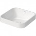 Duravit Happy D.2 Plus Раковина накладная, 40х40см, без перелива, с выпуском, с керамической крышкой, WonderGliss, цвет: белый. 23594000001