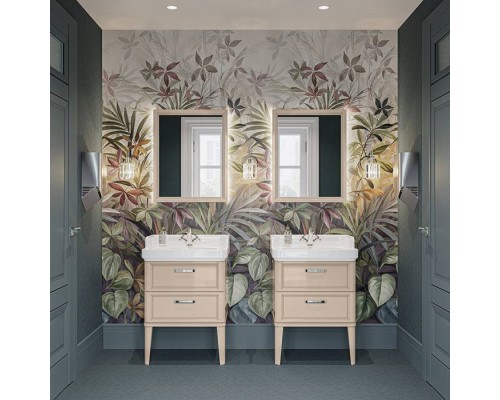 Kerama Marazzi Pompei Тумба подвесная 60см, с 2 ящиками, цвет: камео бежевый глянцевый. PO.N.60.2\CAM