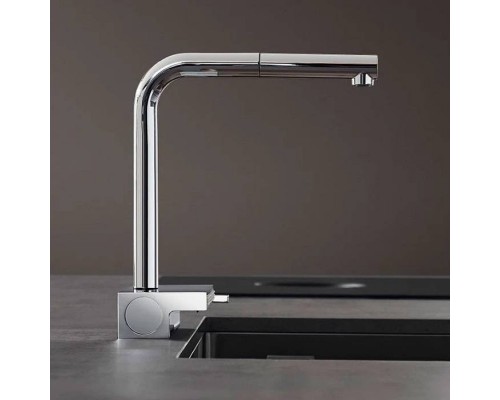 Hansgrohe Aquno Select M81 Смеситель для кухни, 1 отв., с вытяжным душем 2jet, цвет: хром. 73836000
