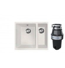 Комплект Мойка Lava U2 latte + Измельчитель KUCHENSTERN Muhle