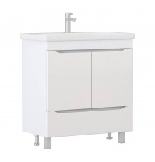 Тумба под раковину Vigo Grani 80 белая, для раковины Cersanit Como 80