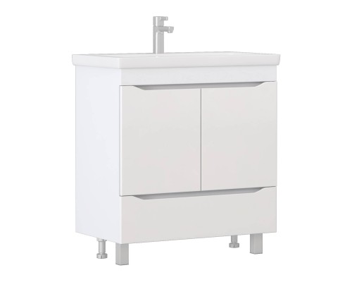 Тумба под раковину Vigo Grani 80 белая, для раковины Cersanit Como 80