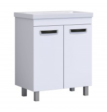 Тумба под раковину Vigo Plaza 70 2 дверцы, белая, для раковины Cersanit Como 70