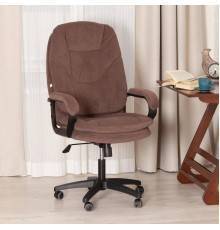 Кресло руководителя TetChair Comfort LT 22, флок коричневый 6