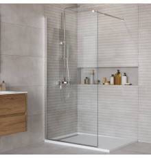 Душевая перегородка BelBagno Kraft 90 см, профиль хром