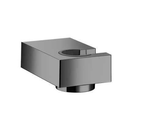 Hansgrohe Держатель ручного душа, настенный, цвет: шлифованный черный хром. 28387340 Hansgrohe Держатель ручного душа, настенный, цвет: шлифованный черный хром. 28387340