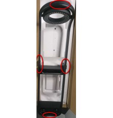 SaleAQM8004B Душ. сист. с терм. для душ. каб. + аэр., Ø210/110 мм, 1/3 режима, высота 1140 мм, Черны SaleAQM8004B_1057