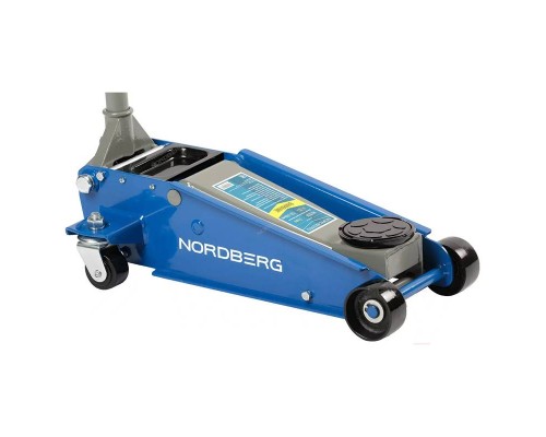 Домкрат подкатной с резиновой насадкой, быстрый подъем NORDBERG N32030 3 т