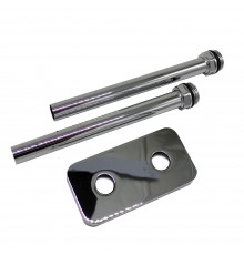 Комплект трубок SR Rubinetterie 15х1,0 с наружной резьбой 1/2х15 и отражателем 50мм, цвет хром A494-1500CE15