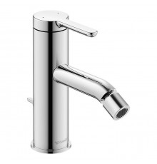 Duravit C.1 Смеситель для биде, 1 отв., с донным клапаном, излив 121мм, цвет: хром. C12400001010