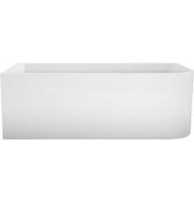 Акриловая ванна BelBagno BB712-1700-730-L 170x75 см, с ножками, со сливом-переливом, с донным клапаном, асимметричная